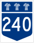 Highway 240 shield