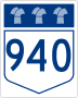 Highway 940 marker
