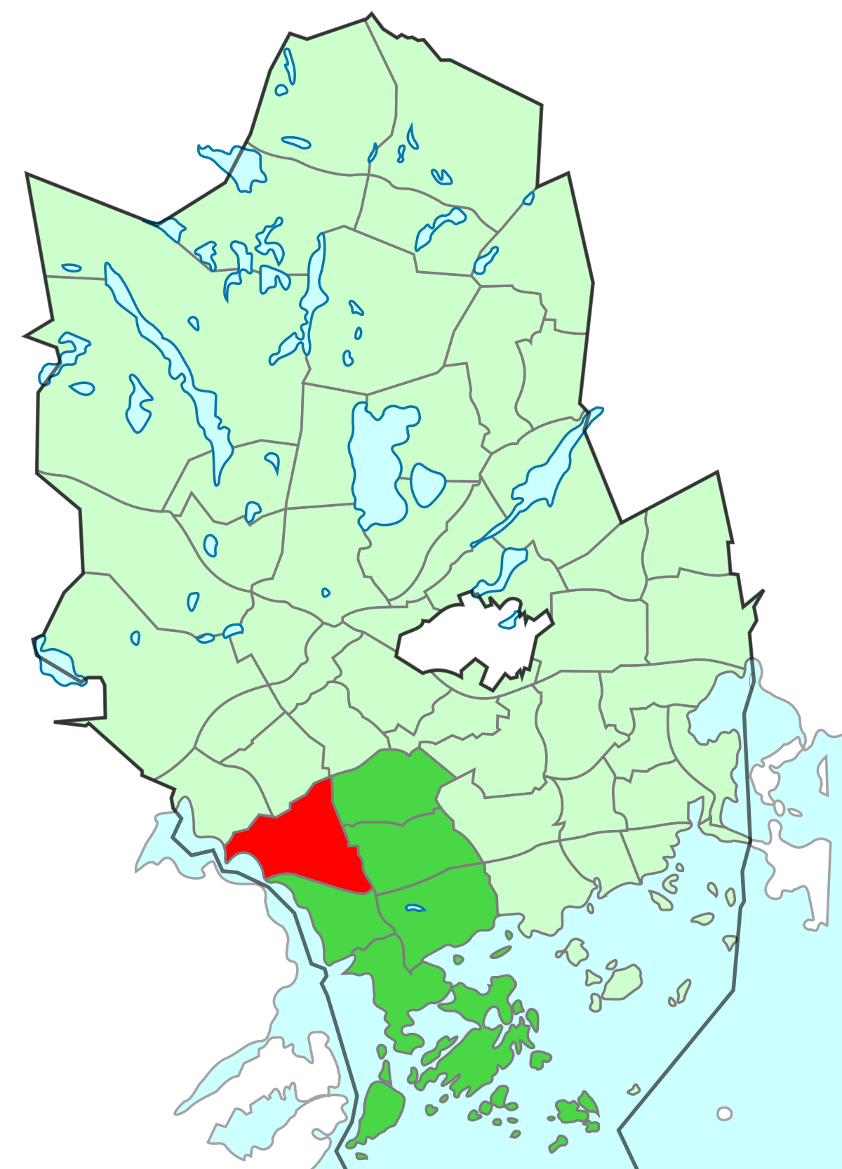 latokaski espoo kartta Saunalahti (Espoo) – Wikipedia