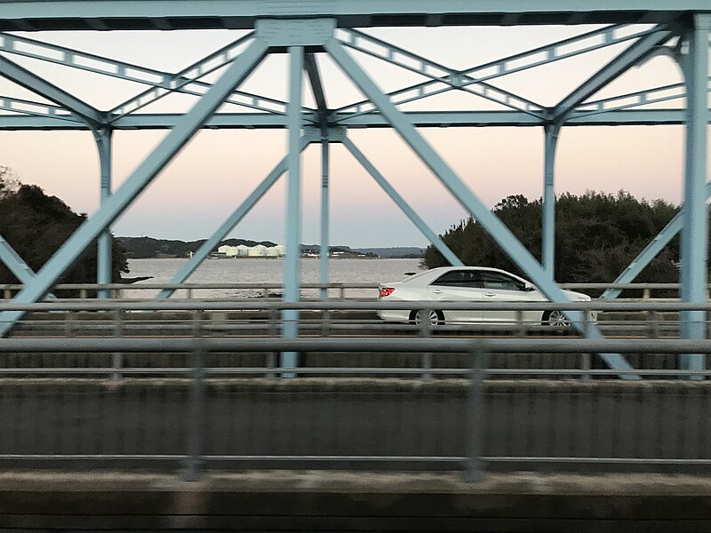 File:Sayogawabashi Bridge from train near Uranosaki Station.jpg