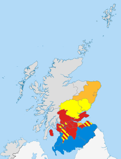 Schotse lokale verkiezingen 2007 (grootste partij).svg