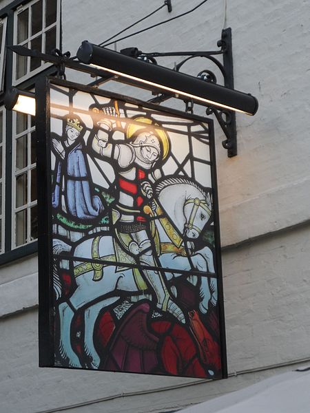 File:Secondary sign outside the George Inn, Southwark.jpg