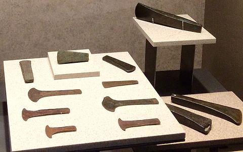 Set of Mesoamerican bronze axes 2.JPG