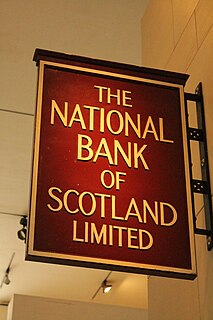 <span class="mw-page-title-main">National Bank of Scotland</span> Bank based in Edinburgh, Scotland