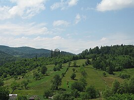 Селски пейзаж в Slătioara, Râșca