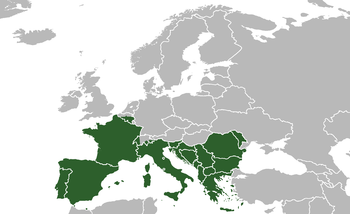 English: Southern Europe.