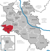 Lage der Gemeinde Spalt im Landkreis Roth