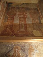 Piliers de saints stylites de la chapelle de la Sainte-Trinité.