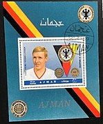 Stamp of Ajman - 1969 - Colnect 802252 - Karl Heinz Schnellinger 1939 Defender.jpeg