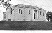 Starr Library, Middlebury's original library, circa 1900 Starr Library ca1899 Middlebury Vermont.jpg