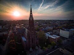 St. Louis Roman Catholic Church from Air