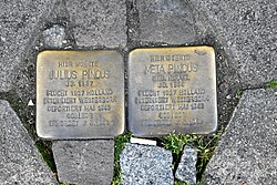 Stolpersteine für Julius und Meta Pincus