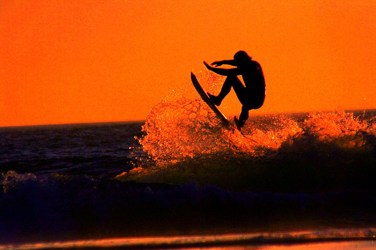 sunset surfing wallpapers