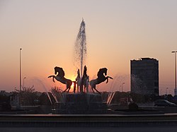 Monumentální kašna ve městě Bahria, Lahore