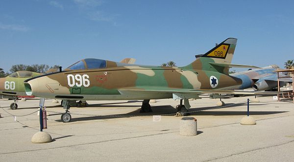 Super Mystère at the Israeli Air Force Museum in Hatzerim