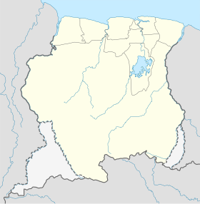 Se på det administrative kartet over Surinam