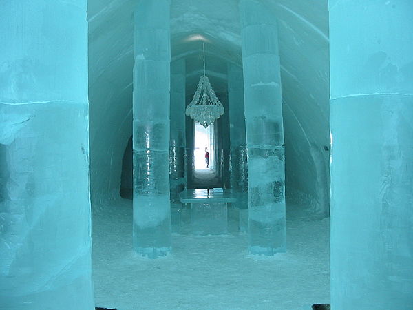 Het ijshotel in Jukkasjärvi