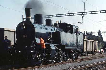 Old system: Eb 3/5 no 5819 at Stammheim, 30 September 1984.