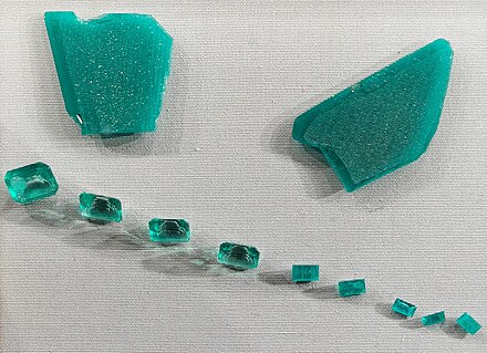 Emerald made by hydrothermal synthesis