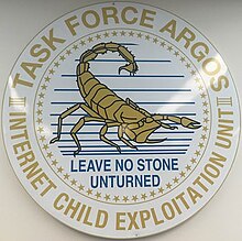 TASK FORCE ARGOS. Internet child exploitation unit. logo