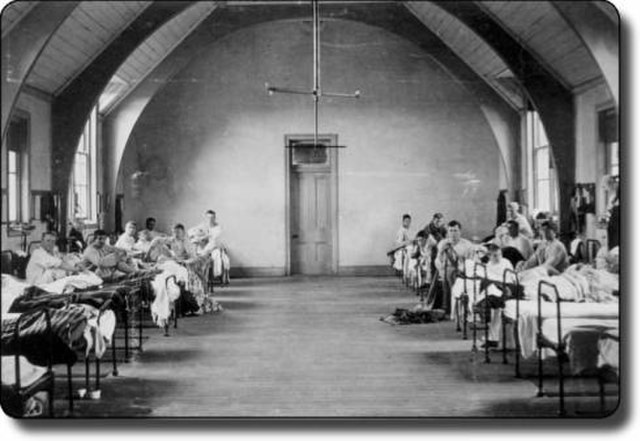 Dormitory at The Armidale School, Australia, 1898