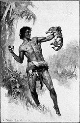 Tarzan: Fiktiv figur fra Edgar Rice Burroughs' , Abernes konge