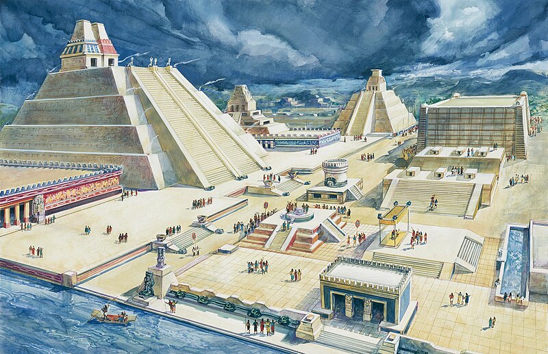 File:Templo Mayor in Mexico-Tenochtitlan 16th century (illustration 1900).jpg