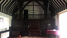The great hall of The Abbey, facing southwards. The Abbey, Sutton Courtenay14.jpg
