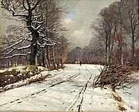Winterbild aus dem Wald bei Hillerød – Nivaagaards Malerisamling