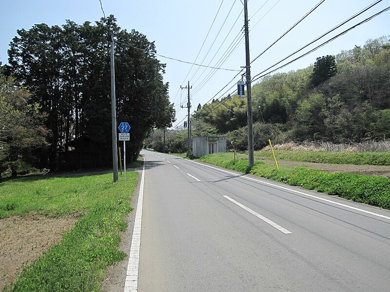 File:Tochigi prefectural road No.27 on Nakagawa town.jpg