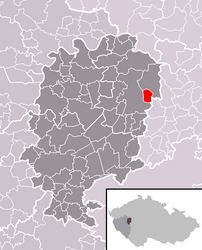 Týček – Mappa