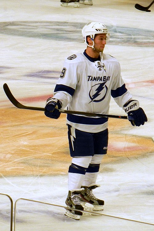Johnson with the Tampa Bay Lightning in October 2013