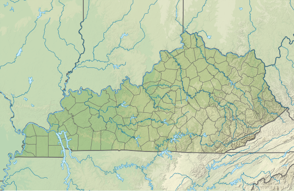 USA Kentucky relief location map.svg