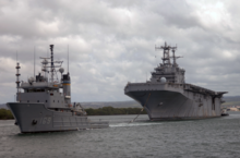 Navajo tows ex-Belleau Wood from Pearl Harbor for RIMPAC 2006 USNS Navajo tows ex-Belleau Wood from Pearl Harbor.png