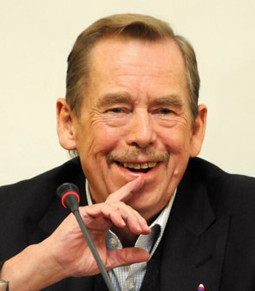 Václav Havel, one of the most important figures in Czech history during the 20th century—leader of the Velvet Revolution, the last president of Czecho