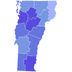 Vermont House Election Results by County, 2020.svg