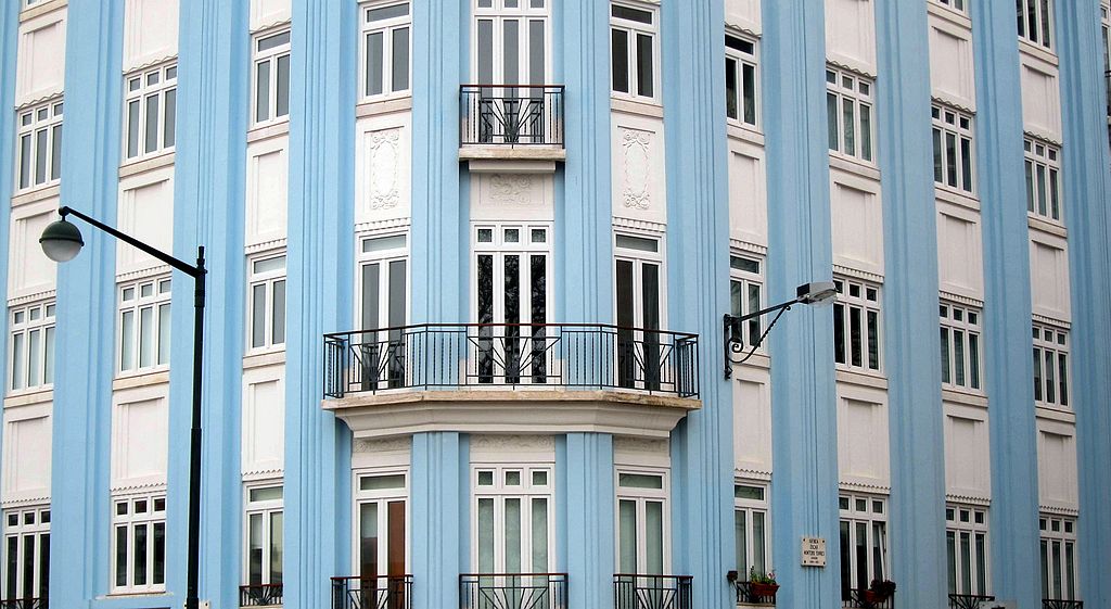 Façade et façade art deco du Campo Pequeno 42 à Lisbonne - Photo de Bosc d'Anjou