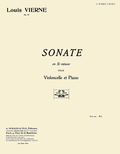 Vignette pour Sonate pour violoncelle et piano de Vierne