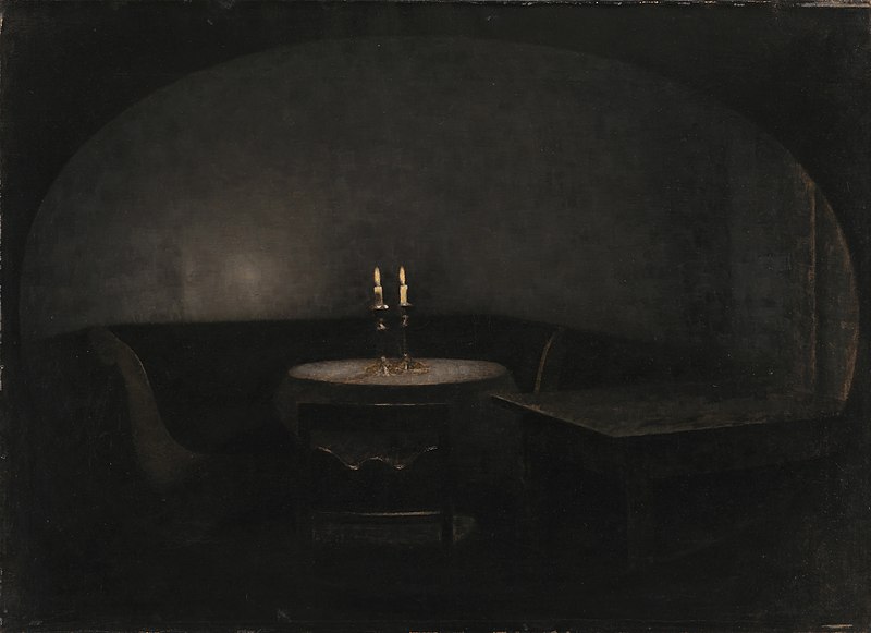 File:Vilhelm Hammershøi - Interior. Artificial Light - KMS8677 - Statens Museum for Kunst.jpg