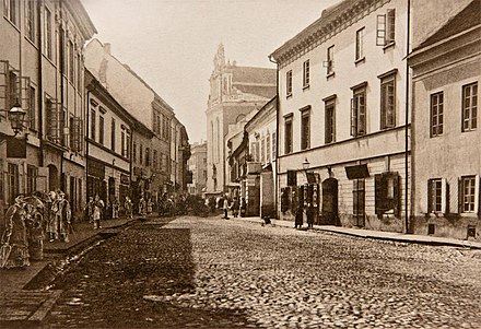 Vilnians in Pilies Street in 1873