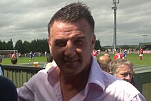 Steve Walsh (pictured in 2010) conceded a penalty after fouling David Speedie in the 45th minute. Walsh, Steve.jpg