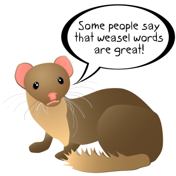 Weasel word