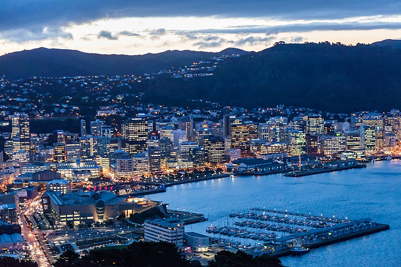 File:Wellington City at dusk.jpg