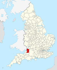 West of England kombinierte Behörde Standortkarte UK.svg