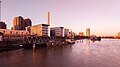 * Nomination: Panoramic view of Frankfurt's Westhafen quarter seen from Main-Neckar-Brücke during golden hour --MB-one 07:24, 24 June 2024 (UTC) * Review Good quality. But I'm not convinced about the WB. Yes its during golden hour, but very red/purple imo. --ArildV 09:38, 24 June 2024 (UTC)