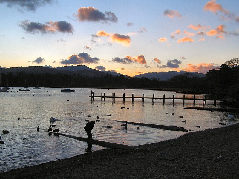 File:Windermere shore at Waterhead - geograph.org.uk - 1733226.jpg