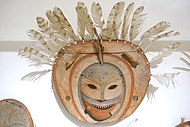 Yup'ik mask from the Jacobsen collection, 1883, in the Ethnological Museum of Berlin