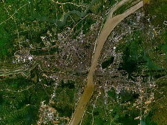 Satellitenbild von Wuhan