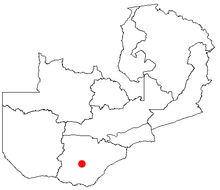 Location of Kalomo in Zambia ZM-Kalomo.png