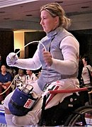 Hungarian wheelchair fencer Zsuzsanna Krajnyák